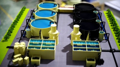 陆基养殖沙盘